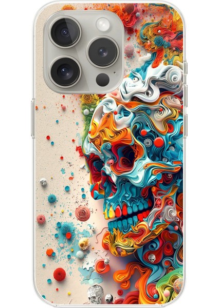 iPhone 14 Pro Uyumlu Şeffaf Kılıf Grafiti 5 Tasarımlı