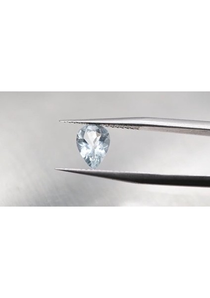 0.76 ct 5.9x7.9 mm Pear Natural Aquamarine