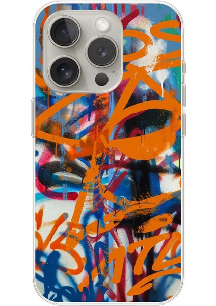 iPhone 16 Pro Max Uyumlu Şeffaf Kılıf Grafiti 2 Tasarımlı