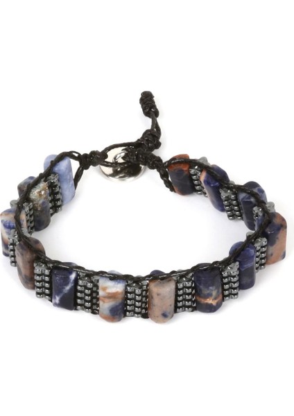 Erkek Sodalit Doğal Taş Bileklik