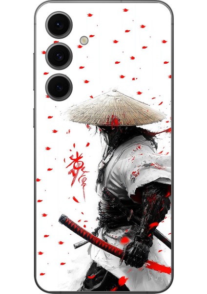 Samsung Galaxy S24 Fe Uyumlu Şeffaf Kılıf Japon Samuray 1 Tasarımlı