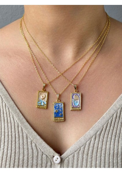 3'lü Set Gold Kolye