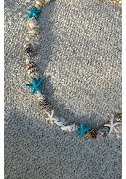 Kadın Deniz Kabuğu Detaylı 40 cm Şık Tasarım Kolye Gençler için Modern Aksesuar fiyatları