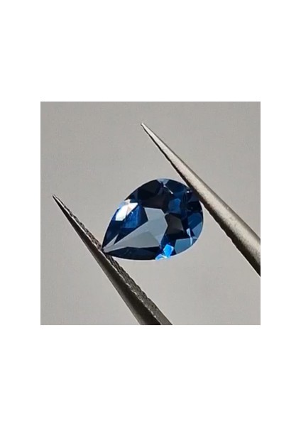 1.97 ct 10X7 mm Pear Natural London Blue Topaz