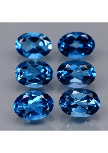 1.07 ct 7X5 mm Oval Natural London Blue Topaz