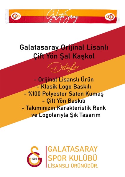 Orijinal Lisanslı Şal Kaşkol