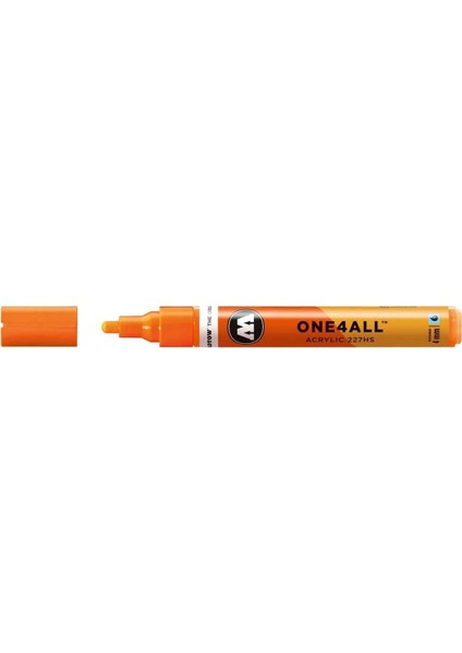 227hs One4all Akrilik Marker Kalem 4 Mm Neon Orange Fluorescent 218