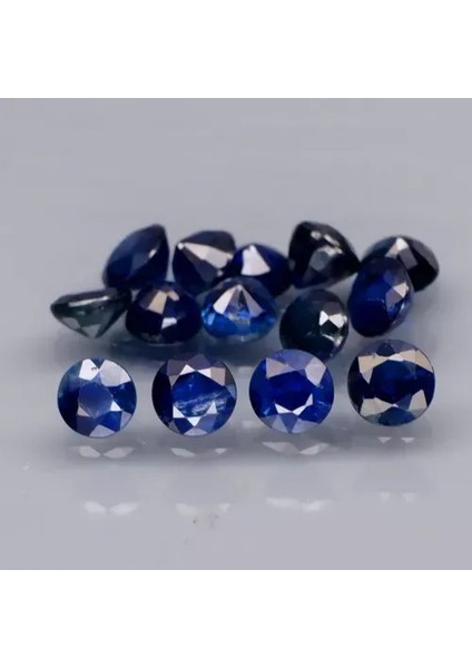 3.10 ct 3.2 To 3.5 mm 14PCS Lot Round Natural Sapphire