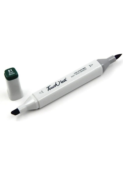 Touchliit Çift Taraflı Marker Kalem Dark Green BG51