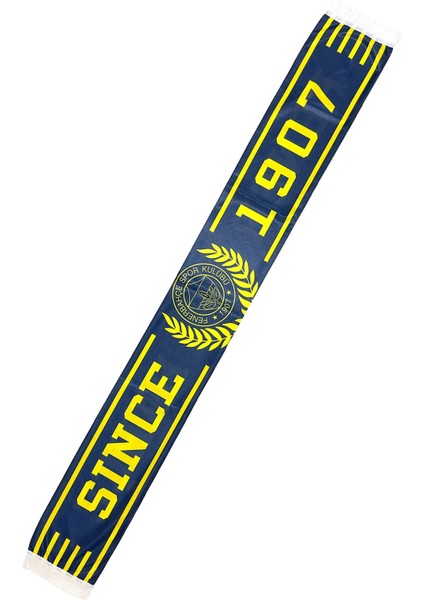 Orijinal Lisanslı Since 1907 Fenerbahçe Şal Atkı Kanarya Baskılı Ahşap Kutulu