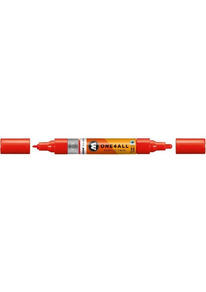 One4all Akrilik Çift Uçlu Marker Kalem 1.5-4 Mm Traffic Red 013