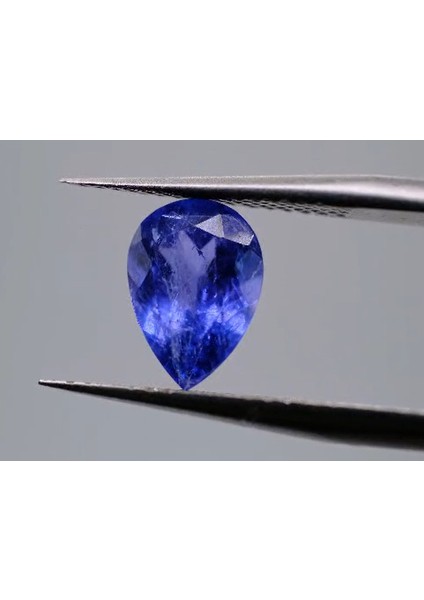 1.95 ct 9.2x6.7 mm Pear Natural Violet Blue Tanzanite