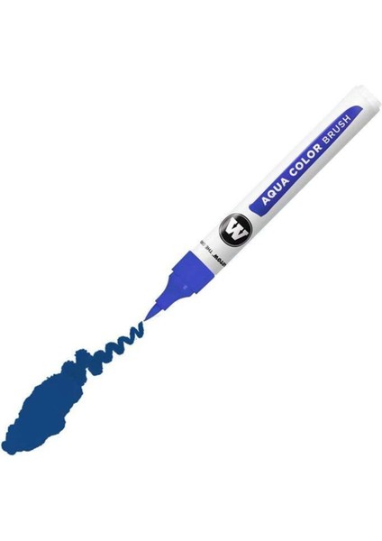 Aqua Color Brush Fırça Uçlu Kalem 011 Primary Blue