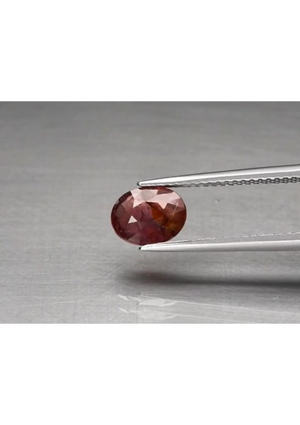 1.59 ct 7.7X6 mm Oval Pinkish Orange Sapphire Unheated Mozambique