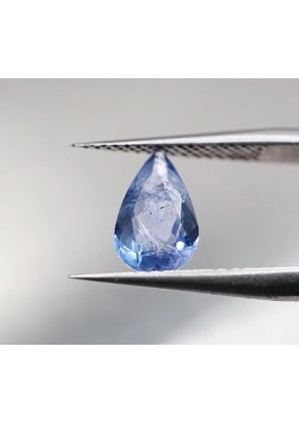 1.31 ct 9.4X6 mm Pear Natural Violet Blue Tanzanite , Tanzania