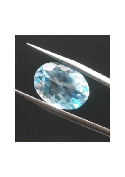 10.00 ct 16X12 mm Oval Natural Sky Blue Topaz