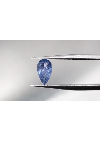 0.91 ct 8.1x4.8 mm Pear Natural Violet Blue Tanzanite , Tanzania
