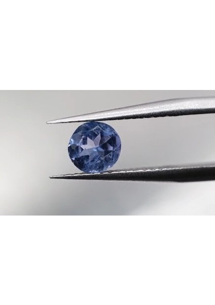 0.70 ct 5.7 mm Round Natural Violet Blue Tanzanite , Tanzania