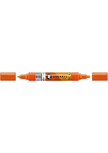 One4all Akrilik Çift Uçlu Marker Kalem 1.5-4 Mm Dare Orange 085