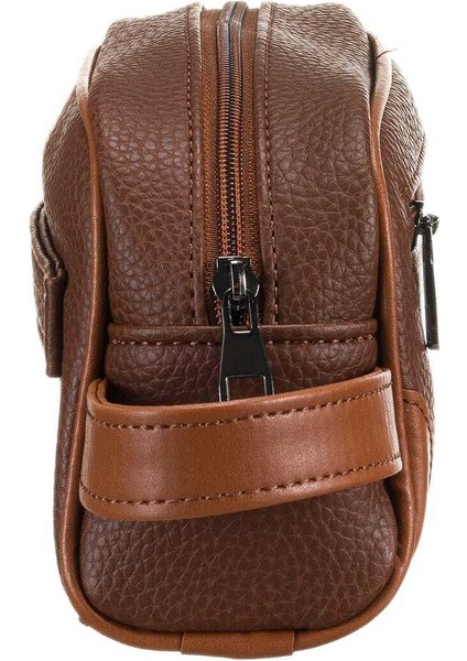 West Polo 5023 Vegan Deri Erkek Traşlık ve El Çantası Kişisel Bakım Çantası El Portföyü Taba modelleri