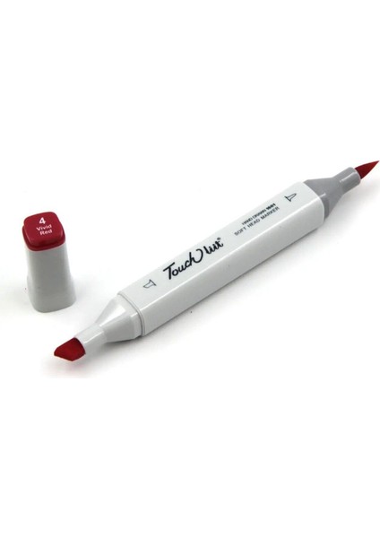 Touchliit Çift Taraflı Marker Kalem Vivid Red R4