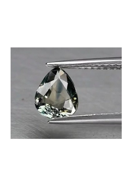 1.03 ct 7.3x5.6 mm Vs Pear Blue-Green Sapphire Unheated Tanzania