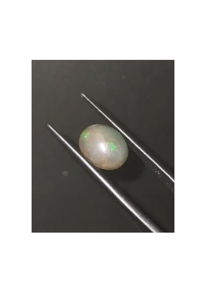 2.65 ct 10.6x8.8 mm Oval Cabachon Ethiopia Black Opal