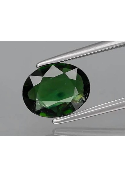 1.41 ct 9X7 mm Oval Natural Unheated Green Chrome Tourmaline Gemstone, Mozambique