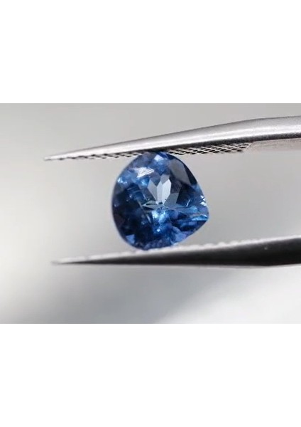 1.23 ct 7X7 mm Pear Natural Violet Blue Tanzanite , Tanzania