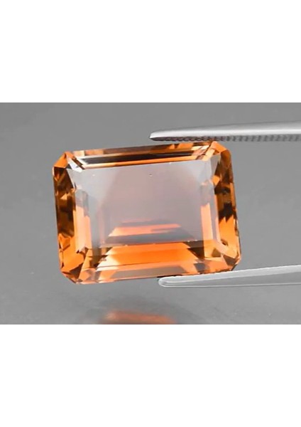 10.94 ct 14.4X11 mm Vvs Octagon Natural Champagne Topaz, Brazil