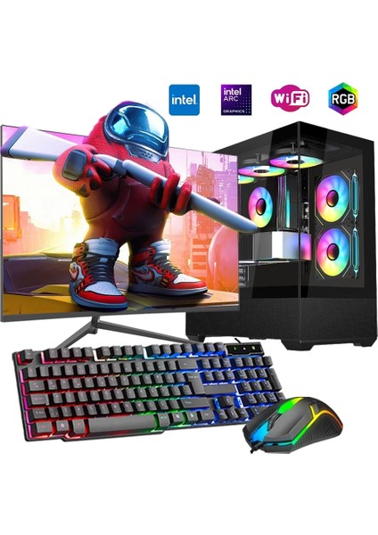 I7 14700F 16GB Ddr4 1tb M2 12GB Arc B580 27" 165Hz Monitörlü Oyun Bilgisayarı