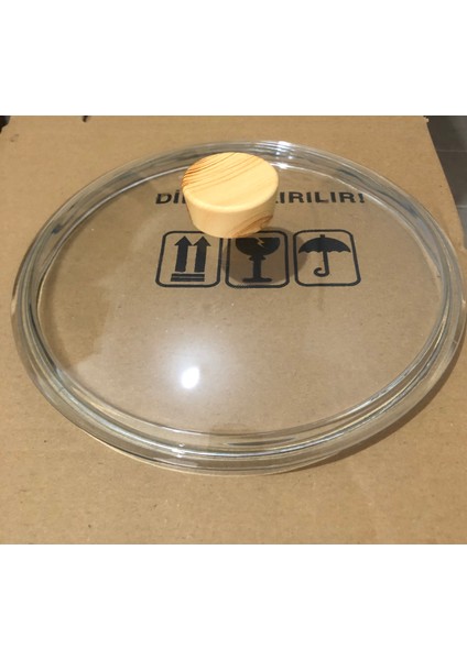 Karaca Granit Çelik 20 cm Pyrex Cam ve Ahşap Kulp