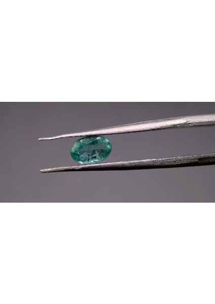0.57 ct 6.4x4.3 mm Oval Natural Green Emerald, Zambia