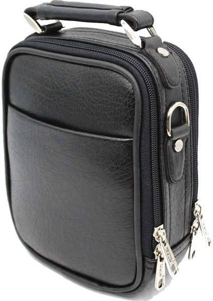 Traum 007 Çelik Kasalı El ve Omuz Askılı Erkek Çanta Siyah modelleri