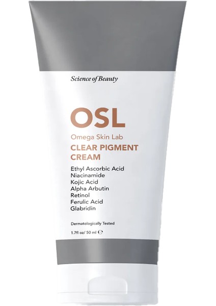 Osl Omega Skin Lab Clear Pigment Cream 50 ml