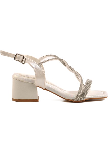 Sedef Kız Çocuk Taşlı Sandalet 07 F