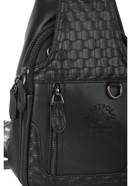 Şık Siyah Erkek Omuz Çantası, Çapraz ve Gögüs Askılı Tasarım, Suni Deri indirimleri