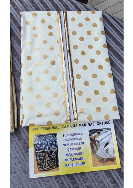 Pvc Fermuarlı Çamaşır Makinası Örtüsü
