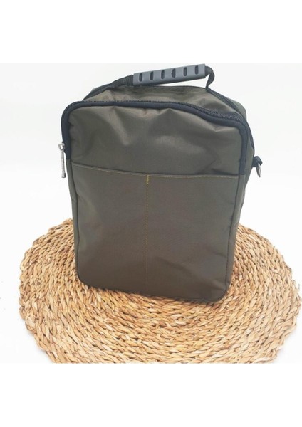 Büyük Boy Erkek El Çantası, Yatay Fermuarlı, Gri Renk, Şık ve Kullanışlı fırsatları