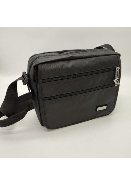 Yatay Erkek El Çantası, Şık ve Kullanışlı Siyah Tasarım