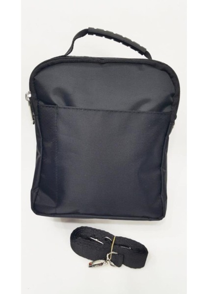 Şık ve sportif erkek el çantası, büyük boy, kullanışlı modern tasarım, siyah renk modelleri