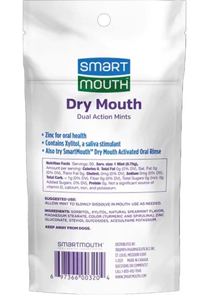 Dry Mouth Dual Action 50 Mints
