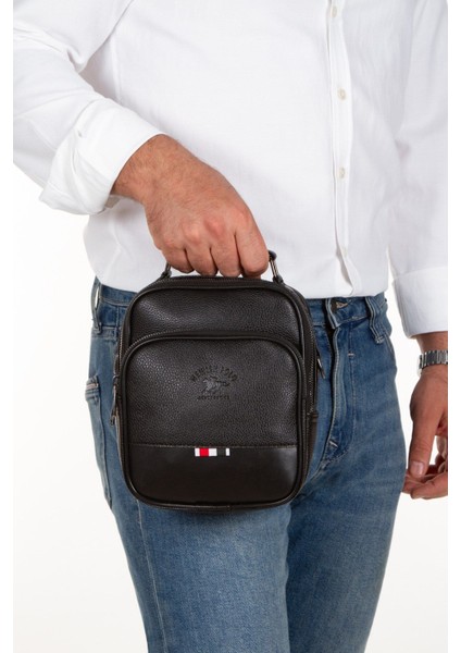 Şık siyah deri el ve omuz çanta ile mekanizmalı kartlık seti, küçük boy fırsatları