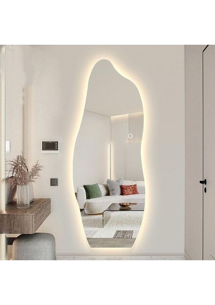 Boy Aynası Ledli, Asimetrik Ayna, Boy Aynası, Ledli Ayna, Duvar Aynası, Günışığı LED fırsatları