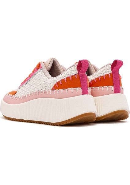 Kadın Çok Renkli Bağcıklı Kalın Tabanlı Örgülü Sneaker 25SFD43086F