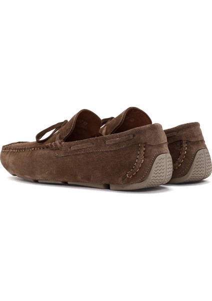 Erkek Vizon Süet Deri Loafer 25SFD630410 indirimleri