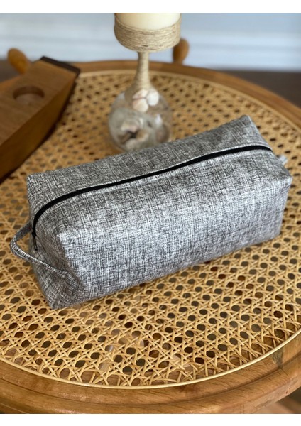 Gri Kalemlik , Makyaj Çantası ,düzenleyici Astarlı Büyük Boy fiyatları