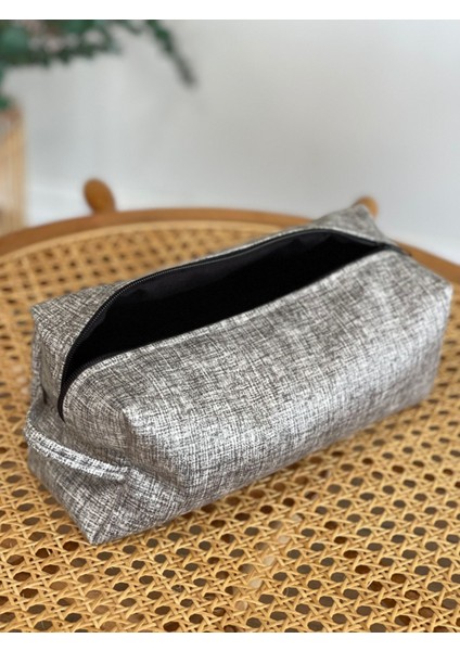 Gri Kalemlik , Makyaj Çantası ,düzenleyici Astarlı Büyük Boy fırsatları