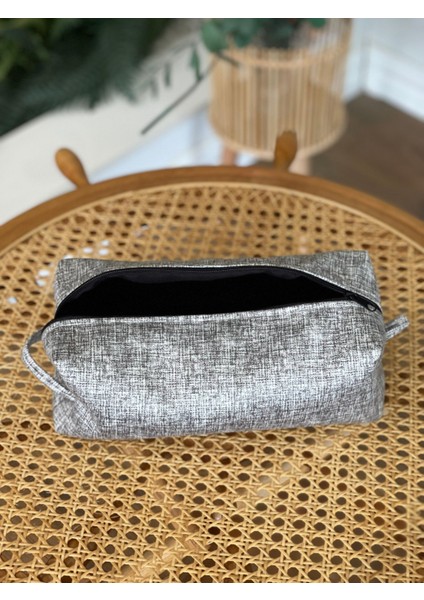 Gri Kalemlik , Makyaj Çantası ,düzenleyici Astarlı Büyük Boy indirimleri