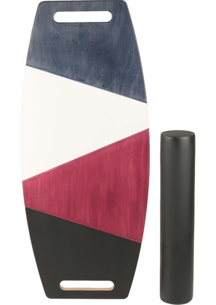 Renkli Denge Tahtası Balance Roller Board Sörf Eğitim Tahtası Kaykay Eğitim Tahtası 73 x 31 cm